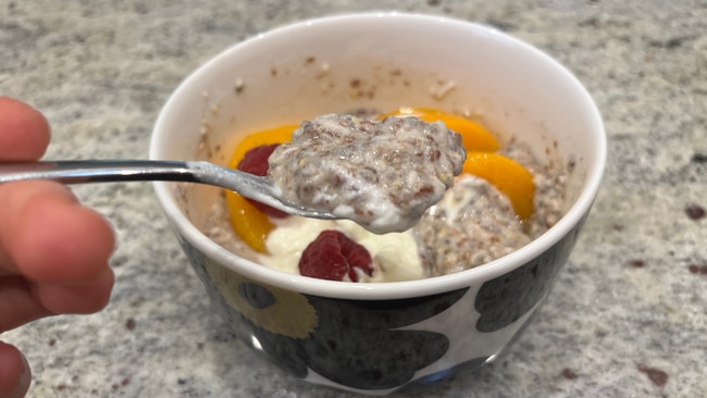 The consistency? Half chia pudding, half porridge. Image: Supplied