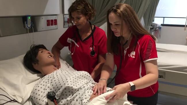 High-tech health mannequins at Townsville TAFE