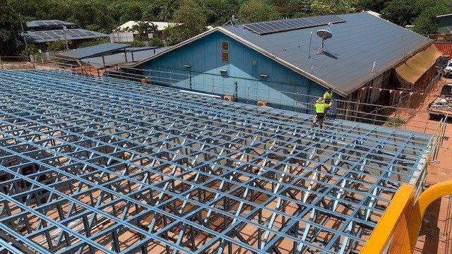 The under-construction CEQ Bamaga store.