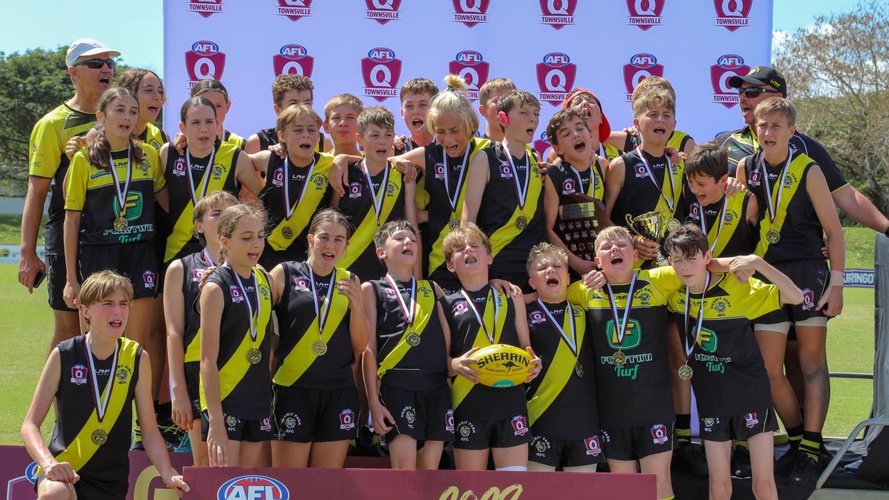 Hermit Park Tigers won the under 13.5's grand final for AFL Townsville. Picture: Supplied