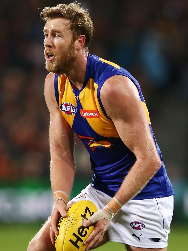 Jon Giles is in line to replace Nic Naitanui and Scott Lycett at West Coast.