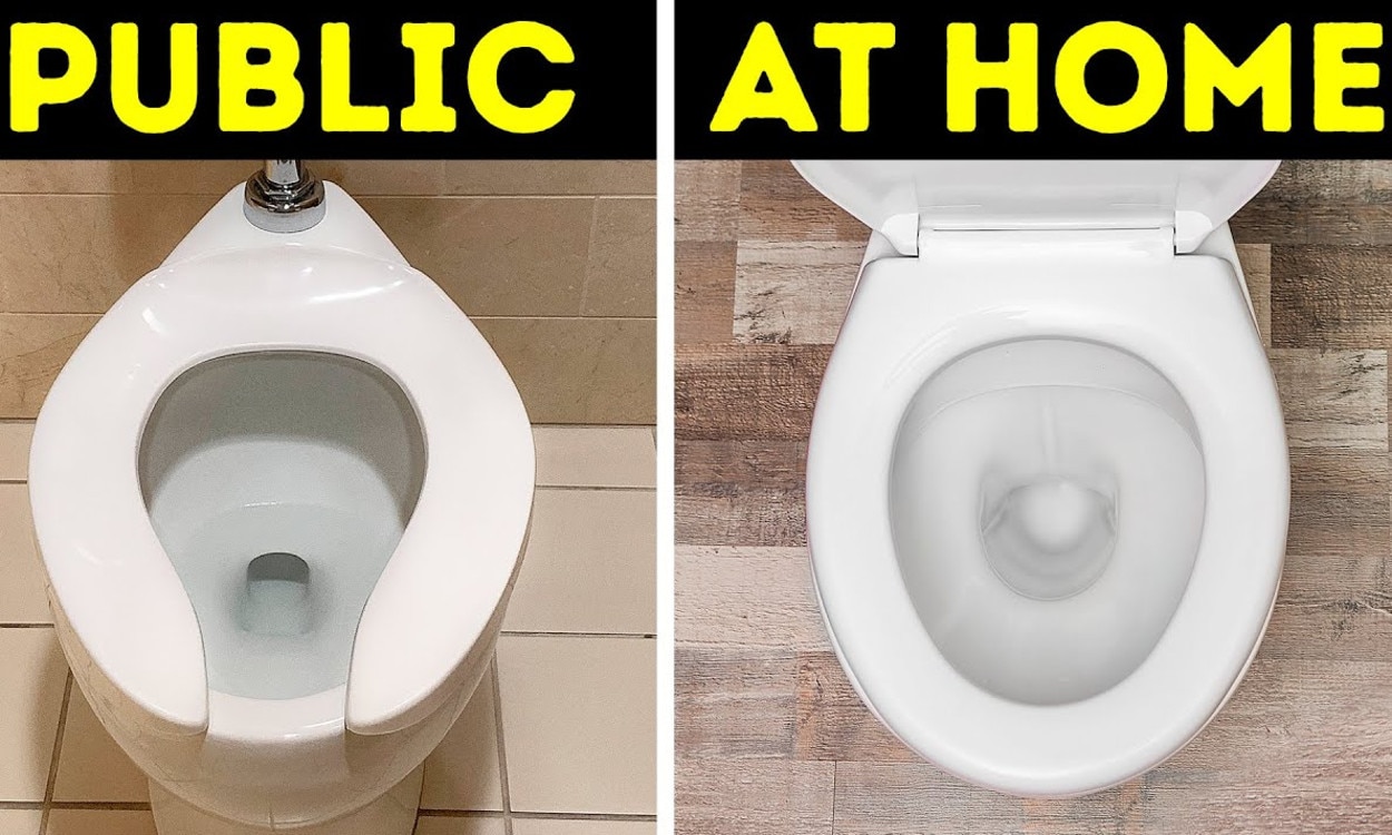 The reason why toilet seats are U-shaped in public bathrooms but aren't at  home – and it's to do with hygiene – The US Sun