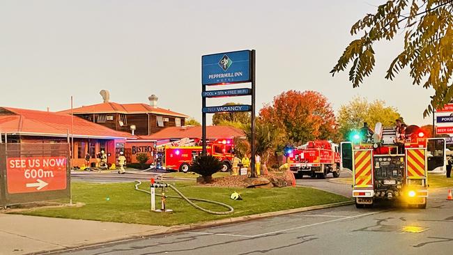 About 160 people had to evacuate from the motel. Picture: Jack Colantuono