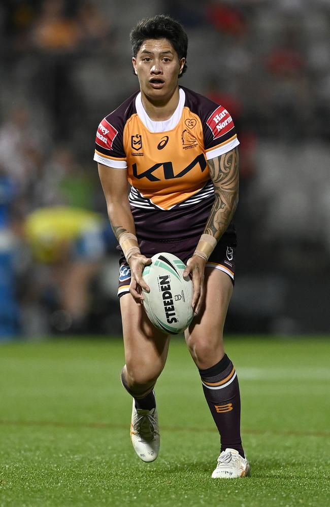 Broncos star Gayle Broughton is poised to become a dual international. Picture: NRL PHOTOS