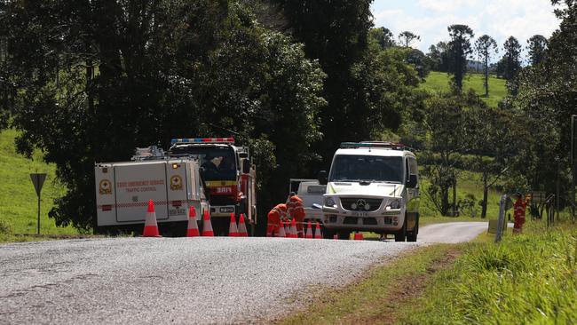 Emergency services blocked access to Millaa Millaa Falls after two men who entered the water and failed to resurface on July 16, 2024.