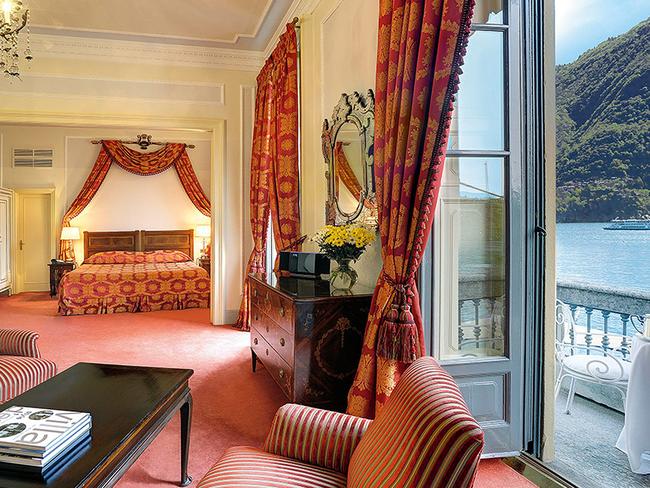 A junior suite in the Queen's pavilion of Hotel Villa d'Este - similar to the room Philip Egglishaw booked. Picture: Supplied