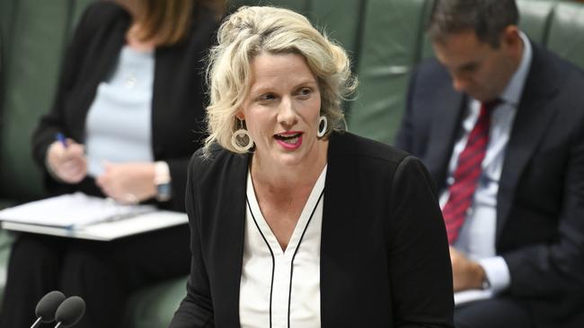 Housing and Homelessness Minister Clare O’Neil on Monday will reveal the government won’t agree to the Greens’ “compromise” to push through the Help to Buy and Build to Rent bills. Picture: Martin Ollman/NewsWire