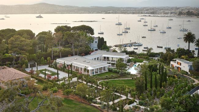 Contemporary Seaside Compound in the South of France Heads to Market. The walled property has two guesthouses, including a century-old former tennis club. Photo: CAUDWELL
