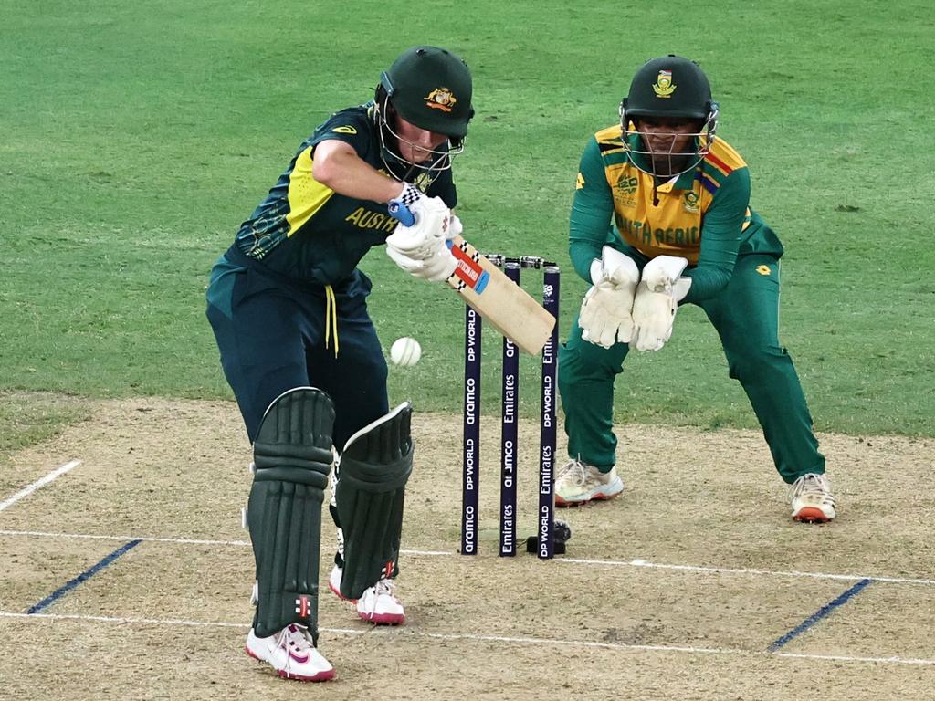 Beth Mooney led the socring for the Australians. Picture: AFP