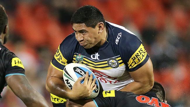 Jason Taumalolo has been superb in the Cowboys back to back wins over Melbourne and Penrith. Picture Mark Metcalfe.