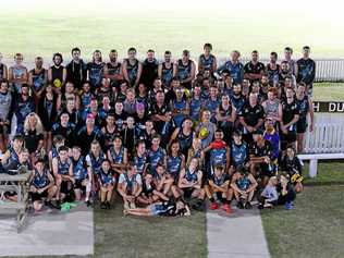 FAMILY: Bay Power ready for Wide Bay AFL Grand Finals day. Picture: Brendan Bowers