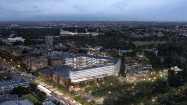 How the failed plan for the old RAH site would have looked at night.