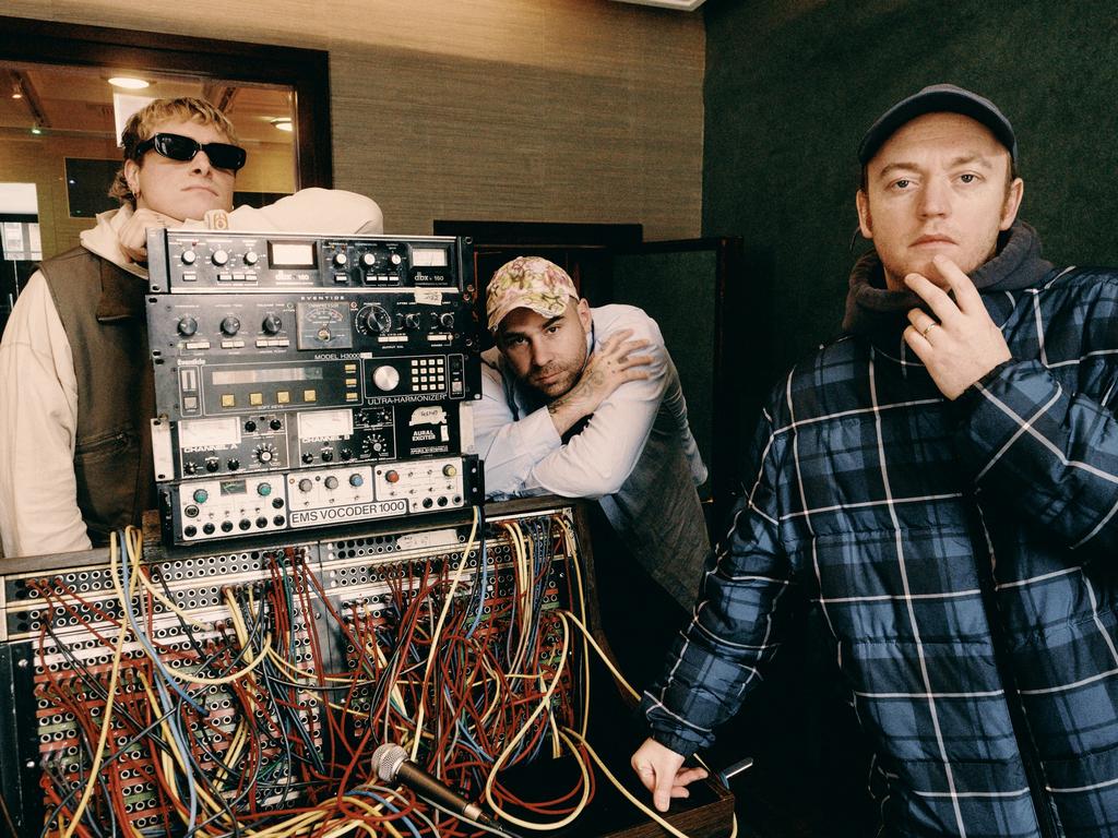 DMA’s photographed at RAK Studios London for ‘How Many Dreams’. Picture: Reuben Bastienne-Lewis.