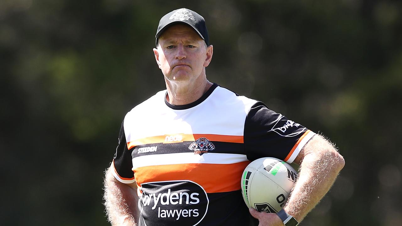 Wests Tigers coach Michael Maguire gave Ronnie Griffiths his big break as an NRL assistant coach. Picture: Getty Images