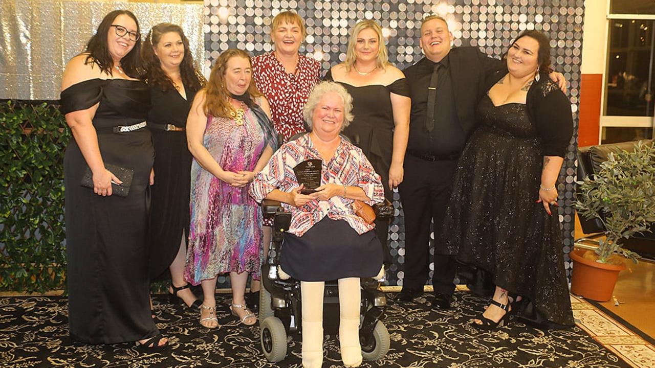 The Bravo team, including Ms MacGregor, at the 2021 Gympie Business Awards where they won not-for-profit of the year. Picture: supplied.