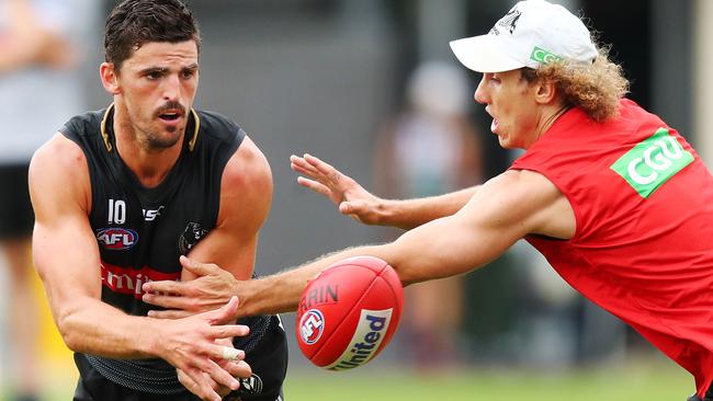 Scott Pendlebury (left) is in great form and could be part of your SuperCoach X team.