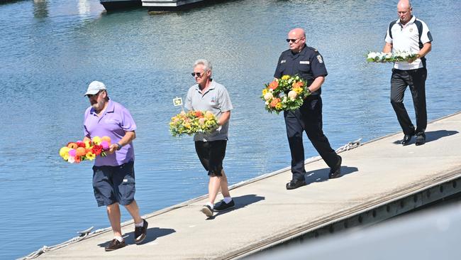 Friends of Nick Smith remembered their friend in a memorial service at the Royal South Australian Yacht Squadron on Friday. Picture: Keryn Stevens