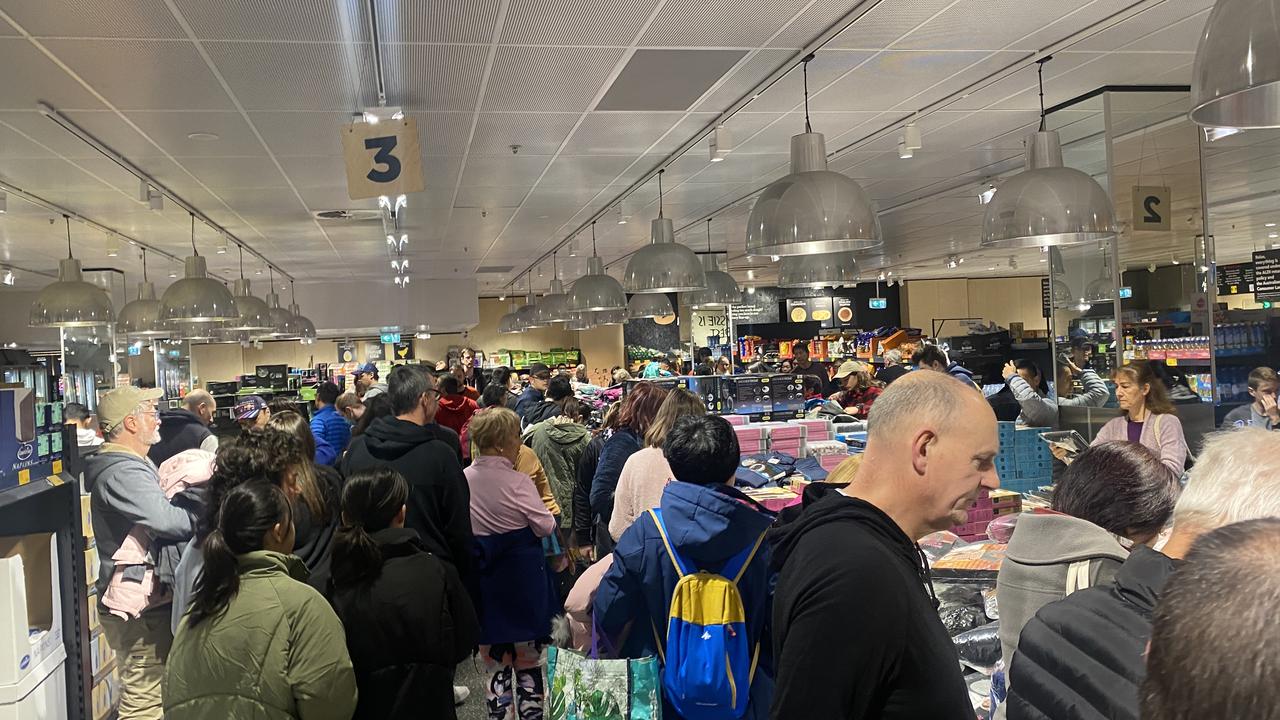 Aldi centre aisles quickly became the most popular places around the country. . Picture: Vanessa Brown/news.com.au