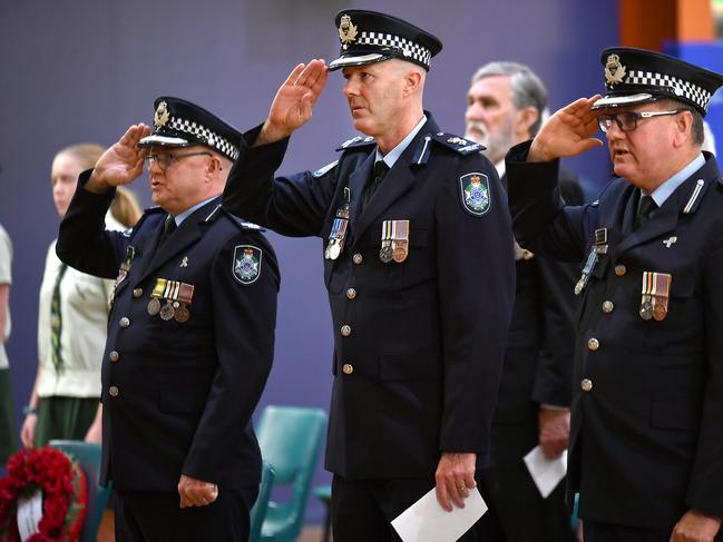 National Police Remembrance Day in Alexandra Hills. Picture: John Gass