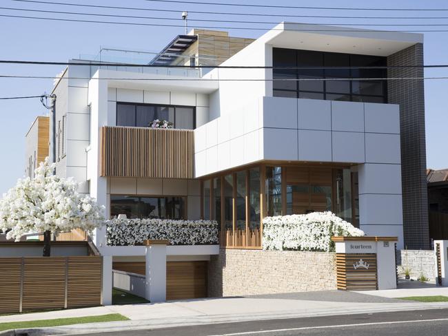 Auburn deputy mayor Salim Mehajer's house is a storey higher than others in the street.