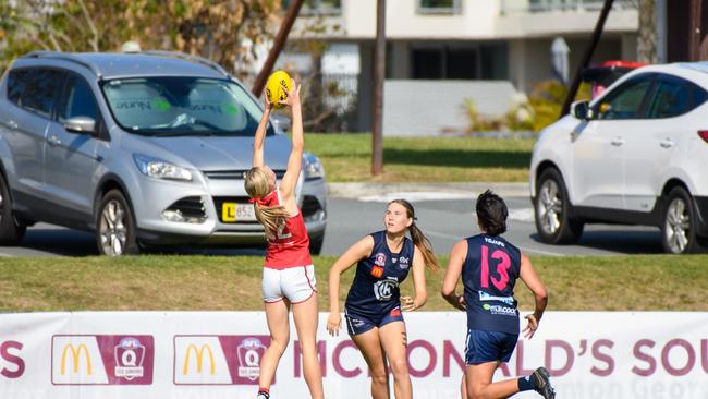 Action from the Tweed Coolangatta v Victoria Point under 17 girls grand final.