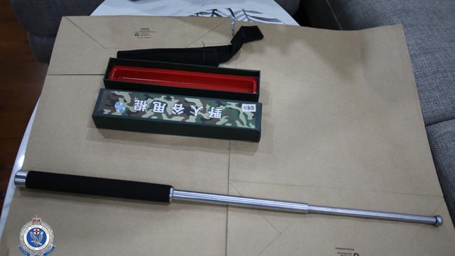 The baton taken away by police. Picture: NSW Police