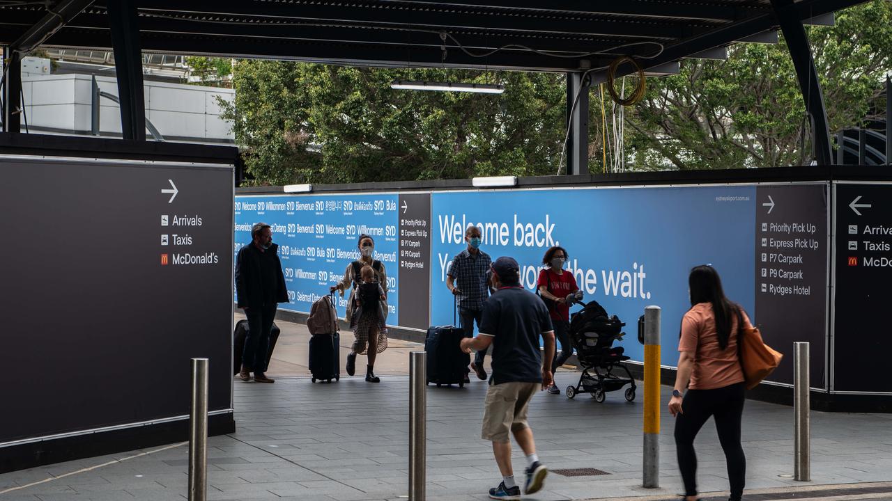 A Sydney airport report shows international travel has been rebounding at a stronger rate than domestic travel. Picture: NCA NewsWire / Flavio Brancaleone