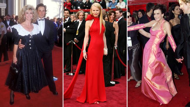 Oscars best and worst dressed - Olivia Newton-John, Nicole Kidman and Rachael Griffiths. Picture: Getty