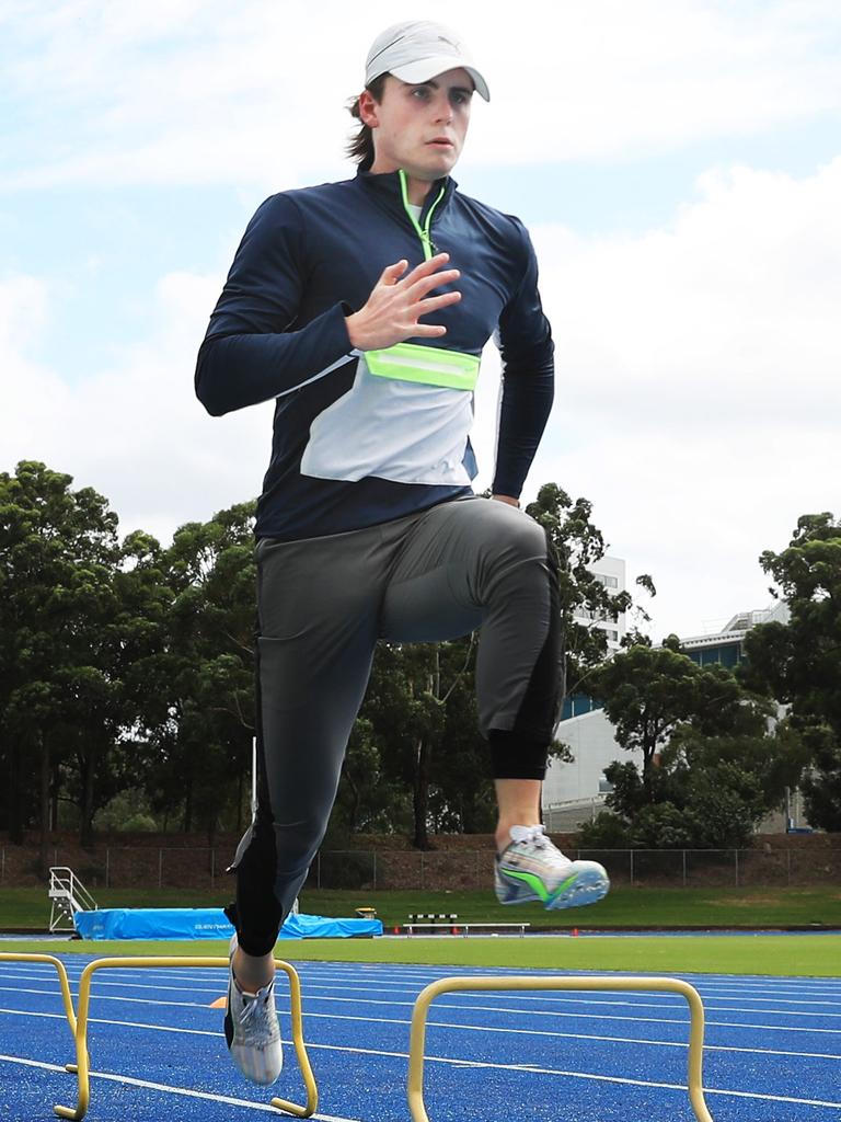 And he’s now set on breaking the 10-second barrier. Picture: John Feder/The Australian.