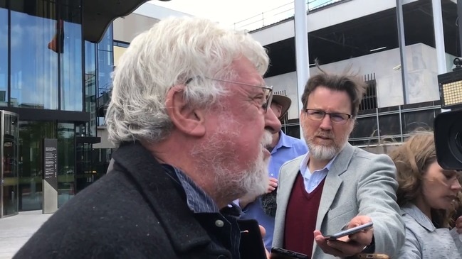 David Eastman's former lawyer Terry O'Donnell speaks outside court