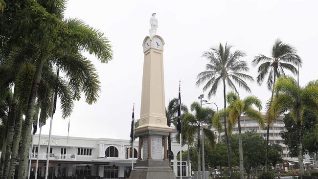 The Cairns cenotaph and Cairns RSL will be the focus of this year's Anzac Day services. There are few memorials for veterans of Afghanistan. Picture: Brendan Radke