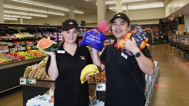 IGA Zuccoli Owner operators Shellie Lay and Kenny Lay excited about there award nomination. Picture Katrina Bridgeford.