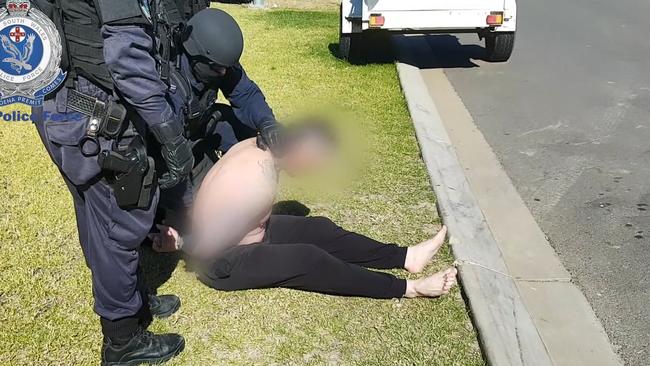 A high-ranking member of the Finks outlaw motorcycle gang has been hit with a number of charges. Picture: NSW Police