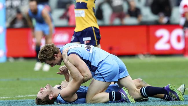 Our SANFL experts are predicting Sturt and Woodville-West Torrens to face off in the grand final this year – just as they did in this photo from 2016. Picture: Sarah Reed.