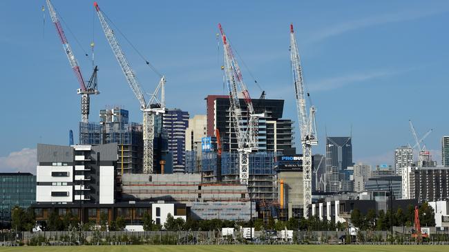 Apartment buildings are popping up all over the city. Picture: Jay Town