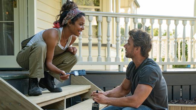 Adam Demos and Christina Milian get to know each other in Falling Inn Love.