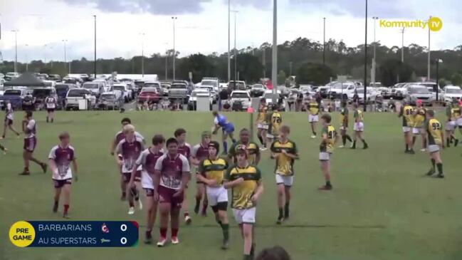 Replay: Qld Barbarians v AU Superstars (U14 Boys) - Pacific Youth Rugby Festival Day 1