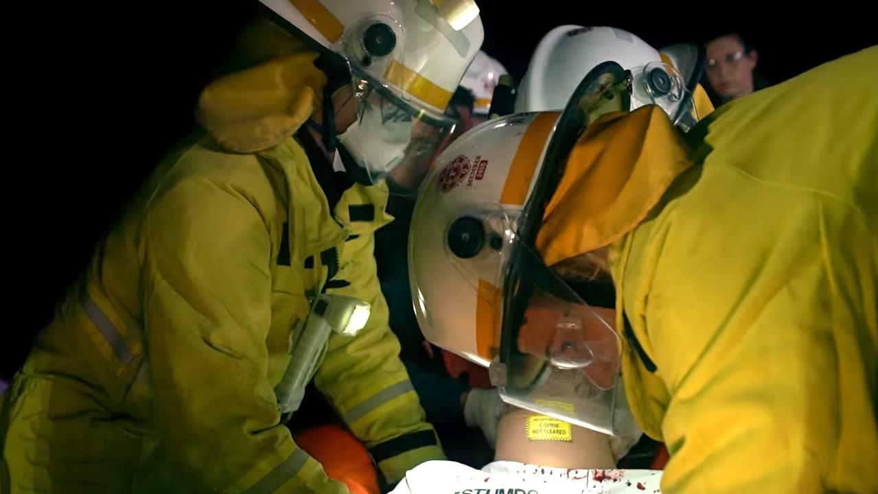 A Queensland emergency services video about lives lost on the state’s roads.