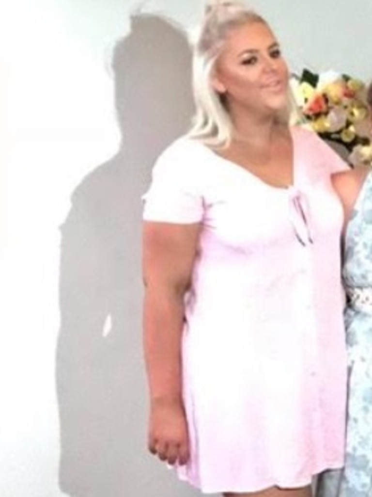 She said she couldn’t believe ‘she let herself go to 117kg’. Picture: Supplied