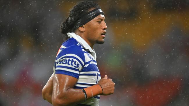Sitili Tupouniua is one of three Bulldogs who will miss Magic Round through suspension. Picture: Albert Perez/Getty Images