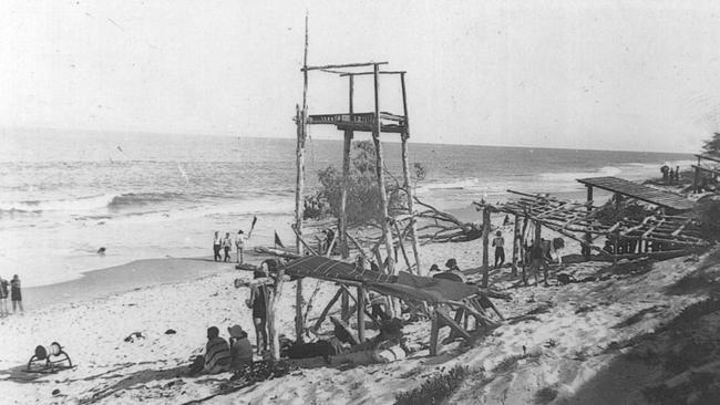 Historic photo of Woorim Beach. Courtesy Moreton Bay Regional Council.