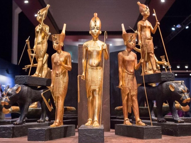 Some have theorised Tutankhamun suffered from his royal inbreeding, featuring deformities such as breasts and female hips. But there may be a simpler explanation. The statues of Egyptian pharaohs found in his tomb do not show him.