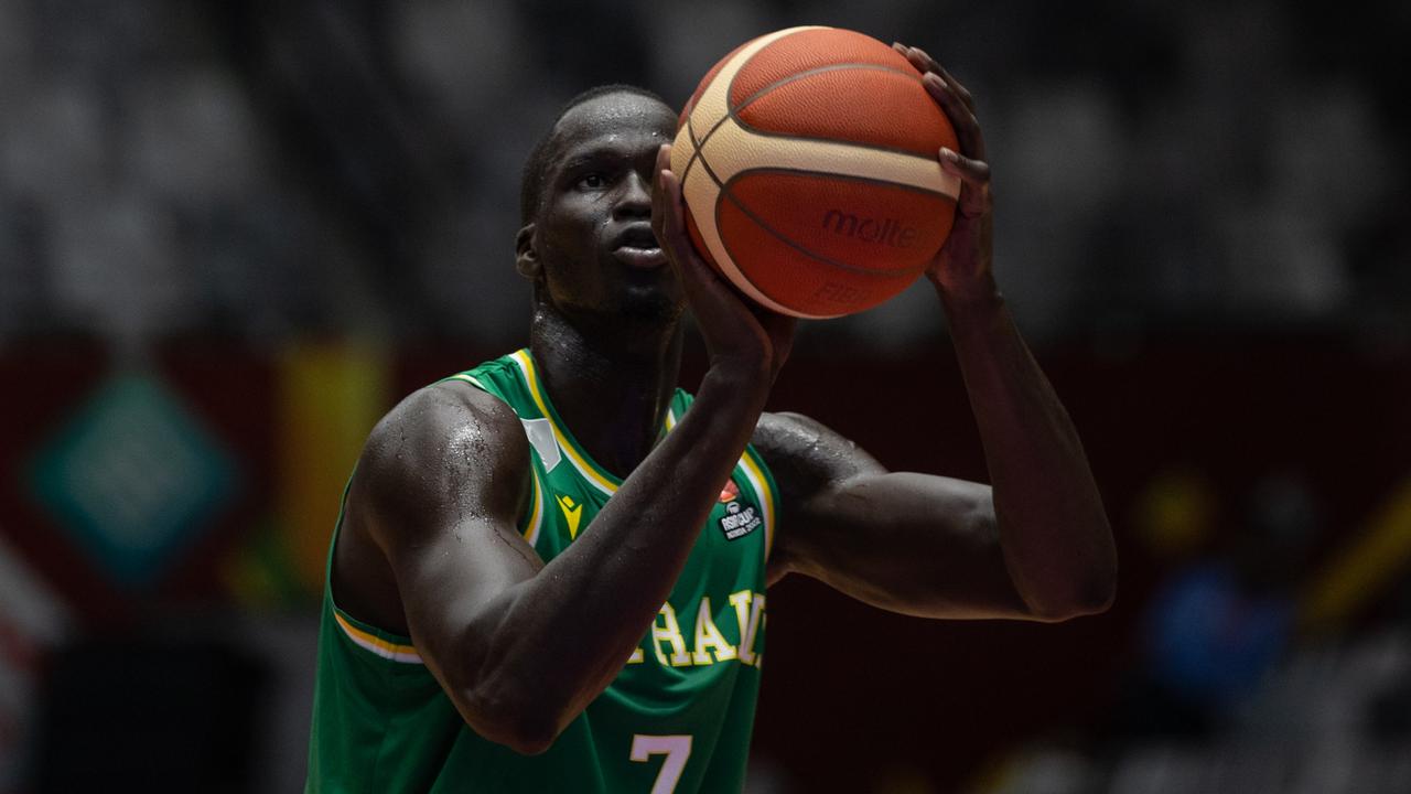 Thon Maker says veteran Boomers players have agreed to donate their match fees back to Basketball Australia. Picture: Getty Images