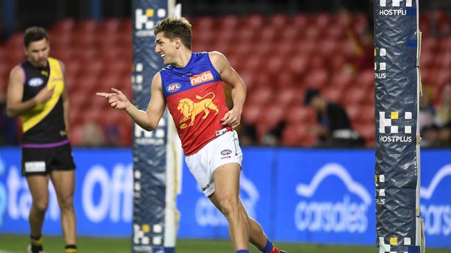 Zac Bailey is backing the Lions to bounce back from successive losses. Picture: Albert Perez/AFL Photos via Getty Images