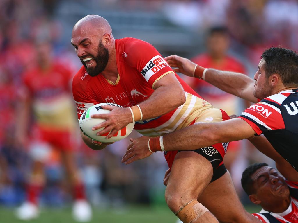 Dolphins star Mark Nicholls has been told his home is in the Cyclone Alfred danger zone. Picture: Getty Images