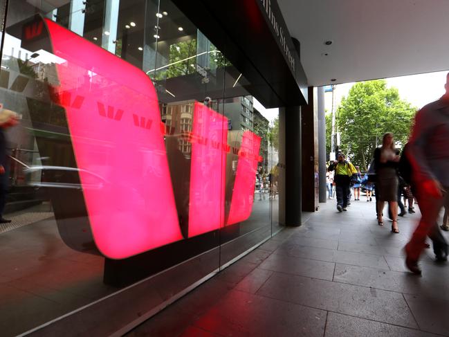 25/11/2019 Westpac bank branch in Collins St Melbourne . Picture : David Geraghty / The Australian