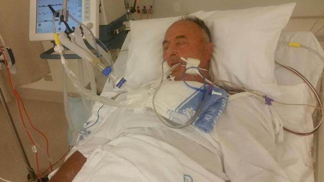 Former Kangaroos captain Max Krilich in hospital.