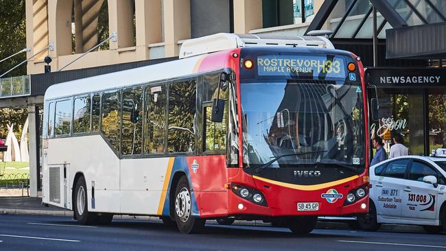 Bus drivers are under orders to stop at every designated CBD pick-up point. Picture: Matt Loxton