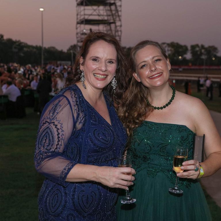 Hilly Alcock and Andrea Price at the Darwin Turf Club Gala Ball. Picture: Glenn Campbell