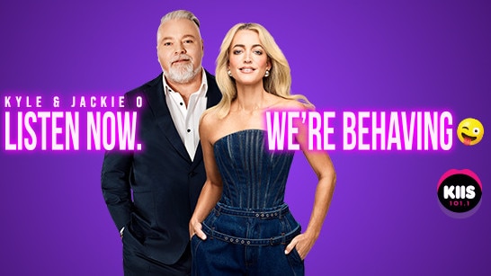 Kyle and Jackie O have released fresh advertising to promote KIIS FM failing a radio flop last year. Picture: Facebook